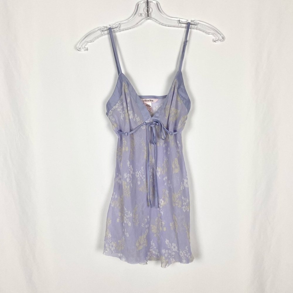 Vintage Y2K La Vie En Rose Sheer Top